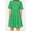 New Regular Casual Daily Aerobin Woven V Neck Short Sleeve Shift Mini Length Dress