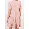 New Regular Casual Daily Aerobin Woven V Neck Short Sleeve Shift Mini Length Dress