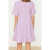 New Regular Casual Daily Aerobin Woven V Neck Short Sleeve Shift Mini Length Dress