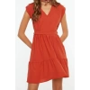 New Regular Casual Daily Aerobin Woven V Neck Sleeveless Sleeve Skater Mini Length Dress