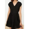 New Regular Casual Daily Aerobin Woven V Neck Sleeveless Sleeve Skater Mini Length Dress