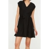 New Regular Casual Daily Aerobin Woven V Neck Sleeveless Sleeve Skater Mini Length Dress