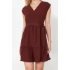 New Regular Casual Daily Aerobin Woven V Neck Sleeveless Sleeve Skater Mini Length Dress