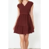 New Regular Casual Daily Aerobin Woven V Neck Sleeveless Sleeve Skater Mini Length Dress