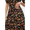 New Regular Casual Daily Shally Woven Shirt Collar Short Sleeve Shirt Dress Midi Length Dress