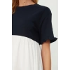 New Comfortable Casual Daily Jersey Knitted Crew Neck Short Sleeve A-Line Mini Length Dress