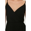 New Regular Casual Daily Polyester Camisole Knitted Double Breasted Strappy Sleeve Skater Midi Length Dress