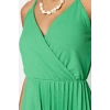 New Regular Casual Daily Polyester Camisole Knitted Double Breasted Strappy Sleeve Skater Midi Length Dress