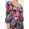 New Fit Day Night Queen Crepe Woven Square Neck Three Quarter Sleeve Bodycone Mini Length Dress