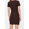 New Regular Casual Daily Camisole Knitted Crew Neck Short Sleeve Wrap Mini Dress
