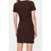 New Regular Casual Daily Camisole Knitted Crew Neck Short Sleeve Wrap Mini Dress