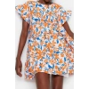 New Regular Casual Daily Poplin Woven Crew Neck Short Sleeve Shift Mini Length Dress