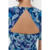 New Regular Day Night Chiffon Woven Sweetheart Neck Short Sleeve A-Line Mini Length Dress