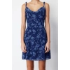 New Regular Day Night Chiffon Woven Cowl Neck Strap Sleeve A-Line Mini Length Dress
