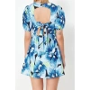 New Regular Casual Daily Poplin Woven Crew Neck Short Sleeve Skater Mini Length Dress