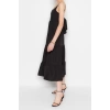 New Regular Casual Daily Lilyum Woven V Neck Strappy Sleeve Skater Midi Length Dress