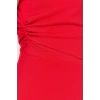 New Regular Business Finike Woven Crew Neck Short Sleeve Bodycon Midi Length Dress