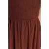 New Regular Casual Daily Crinkle Woven Asymmetrical Collar Sleeveless Skater Midi Length Dress