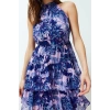 New Regular Casual Daily Chiffon Woven Halter Neck Sleeveless Sleeve A-Line Mini Length Dress
