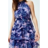 New Regular Casual Daily Chiffon Woven Halter Neck Sleeveless Sleeve A-Line Mini Length Dress