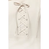 New Regular Day Night Gabardine Woven Square Collar Sleeveless Sleeve A-Line Mini Length Dress