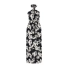 New Regular Day Night Shally Woven Halter Neck Sleeveless A-Line Maxi Dress