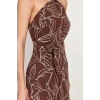 New Regular Day Night Shally Woven Halter Neck Sleeveless A-Line Maxi Dress