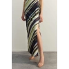 New Casual Day Night Matte Satin Woven Halter Neck Sleeveless Sleeve A-Line Maxi Length Dress