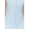 New Regular Business Finike Woven V Neck Sleeveless Sleeve A-Line Mini Length Dress