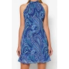 New Regular Casual Daily Chiffon Woven Stand Collar Sleeveless Sleeve A-Line Mini Length Dress