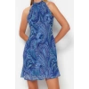 New Regular Casual Daily Chiffon Woven Stand Collar Sleeveless Sleeve A-Line Mini Length Dress