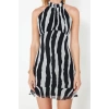 New Regular Casual Daily Chiffon Woven Stand Collar Sleeveless Sleeve A-Line Mini Length Dress