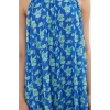 New Comfortable Casual Daily Foam Fabric Knitted Halter Neck Sleeveless Sleeve A-Line Maxi Length Dress
