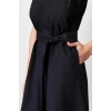 New Regular Casual Daily Poplin Woven Crew Neck Sleeveless Sleeve Skater Midi Length Dress