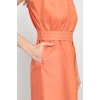New Regular Casual Daily Poplin Woven Crew Neck Sleeveless Sleeve Skater Midi Length Dress