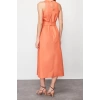 New Regular Casual Daily Poplin Woven Crew Neck Sleeveless Sleeve Skater Midi Length Dress