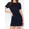 New Regular Day Night Finike Woven Crew Neck Short Sleeve Bodycon Mini Length Dress