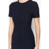 New Regular Day Night Finike Woven Crew Neck Short Sleeve Bodycon Mini Length Dress