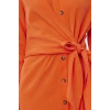 New Regular Casual Daily Lilyum Woven Shirt Collar Long Sleeve Shirt Dress Midi Length Dress