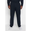 Büyük Beden Erkek Pamuklu Bisiklet Yaka Uzun Kol Baskılı Örme Pijama Takımı