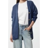 Womens Hijab Fashion Stylish Regular V Neck Long Sleeve Plain Heart Button Knitwear Cardigan