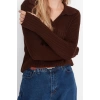 Women Fashion Stylish Regular Polo Neck Long Sleeve Plain Sleeve Detail Polo Neck Knitwear Sweater