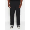 Mens New Fashion Plus Size Elastic Leg Regular Length Woven Jogger Technical Parachute Fabric Pants