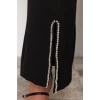Kadın Yeni Moda Büyük Beden Boru Paça Uzun Boy Dokuma Taş Detaylı Finike Kumaş Pantolon