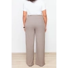 Kadın Yeni Moda Büyük Beden Geniş Paça Uzun Boy Örme Geniş Kesim Örme Pantolon