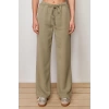 Womens New Fashion Wide Leg Regular Length Denim 100% Cotton Elastic Waist High Waist Jeans