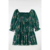 Women Fashion Stylish Plus Size Mini Length Square Neck Relaxed Chiffon Woven Plus Size Dress