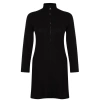 Women Fashion Stylish Plus Size Mini Length Stand Collar Relaxed Soft Knitted Plus Size Dress