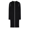 Women Fashion Stylish Plus Size Mini Length Stand Collar Slim Ribbed Knitwear Plus Size Dress