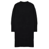 Womens Fashion Stylish Plus Size Mini Length Crew Neck Relaxed Knit Detailed Knitwear Dress